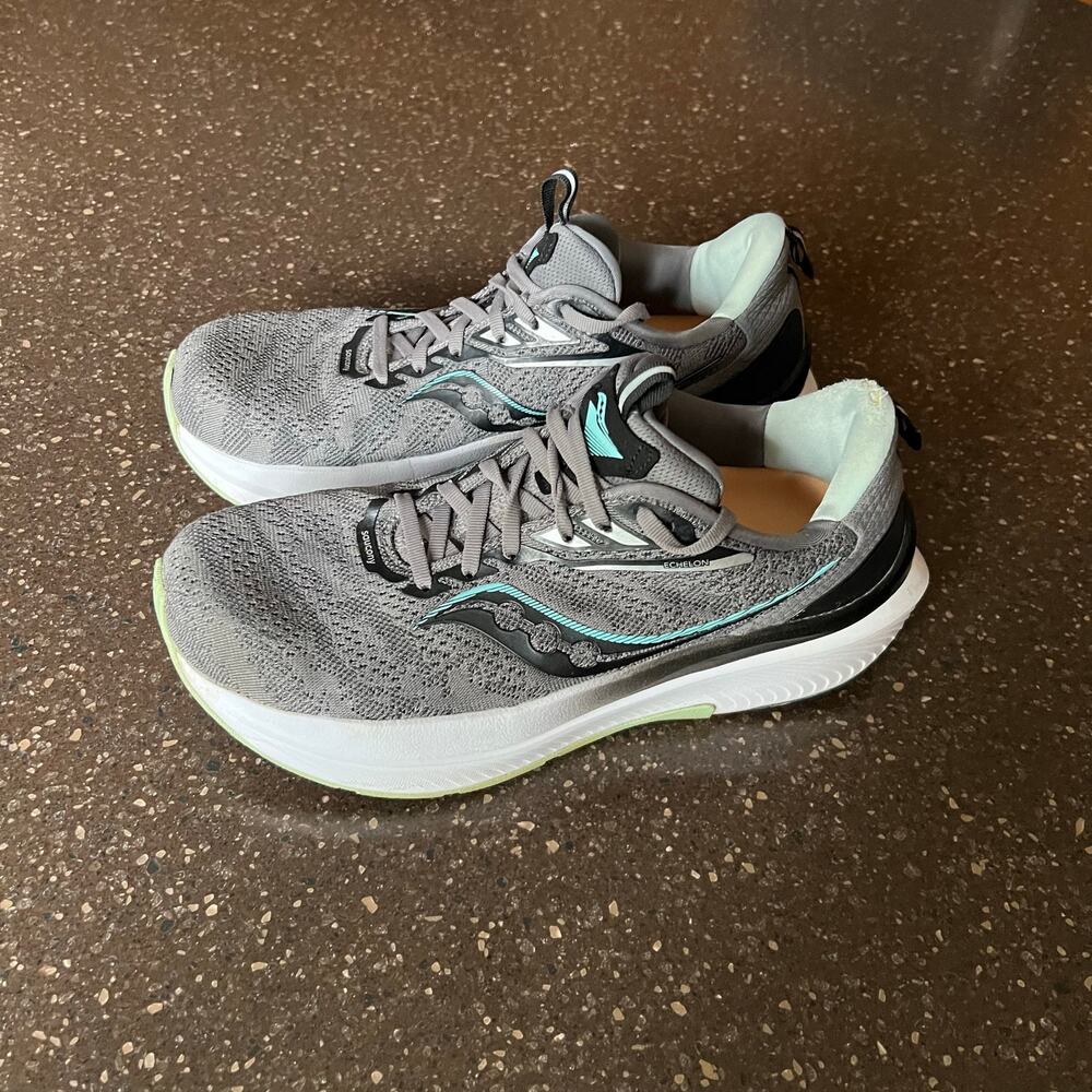 Saucony Echelon Womens Sneakers Running Size 9.5 Gray S10765 Mesh Athletic Shoes